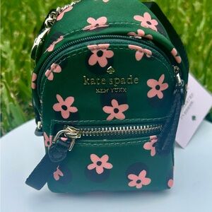 NWT Kate Spade Chelsea Micro Backpack, Coin Keychain